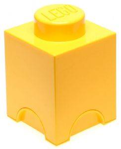 LEGO 40011732 STORAGE BRICK 1 YELLOW LEGO 40011732 STORAGE BRICK 1 YELLOW
