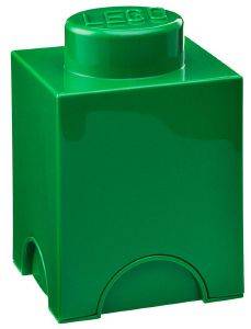 LEGO 40011734 STORAGE BRICK 1 DARK GREEN LEGO 40011734 STORAGE BRICK 1 DARK GREEN