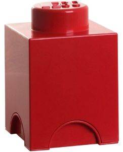 LEGO 40011730 STORAGE BRICK 1 RED LEGO 40011730 STORAGE BRICK 1 RED