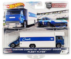HOT WHEELS ������� �� ������������ CUSTOM CORVETTE STINGRAY COUPE FLEET FLYER 1:64