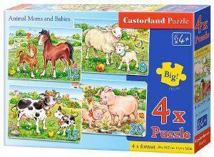 ANIMAL MOMS AND BABIES CASTORLAND 4X 55 ��������