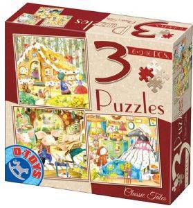 D-TOYS PUZZLE CLASSIC TALES D-TOYS 3X 31 ΚΟΜΜΑΤΙΑ (7292402)