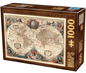 D-TOYS VINTAGE MAPS D-TOYS 1000 ΚΟΜΜΑΤΙΑ (75710VM01)