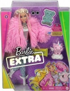 MATTEL BARBIE EXTRA - FLUFFY PINK JACKET (GRN28)