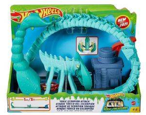    HOT WHEELS CITY VS TOXIC CREATURES TOXIC SCORPION ATTACK PLAYSET [GTT67]