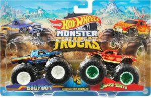 HOT WHEELS MONSTER TRUCKS BIGFOOT VS SNAKE BITE ��� ��� 2 [GTJ51]