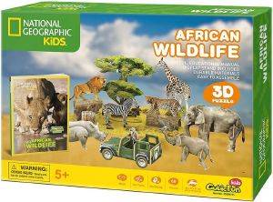 NATIONAL GEOGRAPHIC AFRICAN WILDLIFE CUBIC FUN 69 ��������