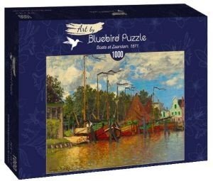CLAUDE MONET - BOATS AT ZAANDAM 1871 BLUEBIRD 1000 ΚΟΜΜΑΤΙΑ