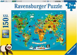 ANIMAL WORLD MAP XXL RAVENSBURGER 150 