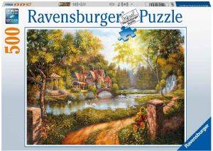COTTAGE BY THE RIVER RAVENSBURGER 500 ��������