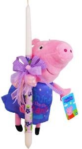 ΛΑΜΠΑΔΑ MAGIC TOYS PEPPA PIG PEPPA ΜΟΒ 40CM ΛΑΜΠΑΔΑ MAGIC TOYS PEPPA PIG PEPPA ΜΟΒ 40CM