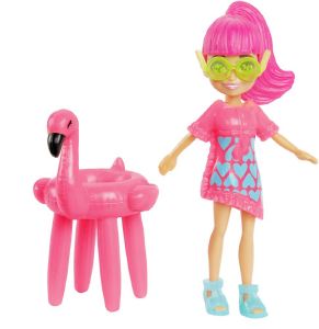 MATTEL POLLY POCKET - ΚΟΥΚΛΑ ΜΕ ΡΟΥΧΑ ΚΑΙ ΑΞΕΣΟΥΑΡ ΚΟΛΥΜΒΗΣΗΣ - ΑΘΛΗΣΗΣ (HDW62)