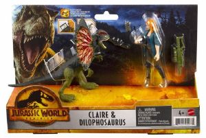 MATTEL JURASSIC WORLD  &   CLAIRE & DILOPHOSAURUS