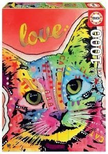 EDUCA PUZZLE TILT CAT LOVE DEAN RUSSO 1000 