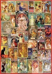 EDUCA PUZZLE ART NOUVEAU POSTER COLLAGE 1000 