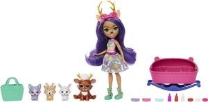 ENCHANTIMALS DOLL REVEAL DANESSA DEER & SPRINT [HLK84]