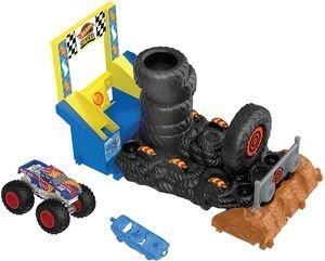 HW MONSTER TRUCKS SMASH RACE CHALLENGE PLAYSET [HNB89]