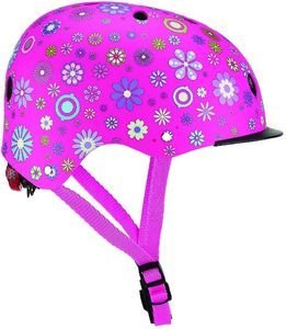 GLOBBER ΚΡΑΝΟΣ GLOBBER PRIMO FANTASY (507-110) DEEP PINK FLOWERS (XS/S)