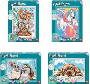 ��������� �� �������� PAINT & FRAME FUNNY KITTIES-CUTE BUNNIES-LOVING PUPPY-MAGIC UNICORN (7+����) AS COMPANY