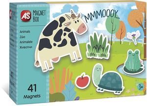 AS COMPANY ΕΚΠΑΙΔΕΥΤΙΚΟΙ ΧΑΡΤΙΝΟΙ ΜΑΓΝΗΤΕΣ AS MAGNET BOX 41 ΖΩΑΚΙΑ (3+ ΕΤΩΝ)