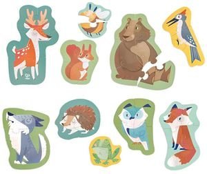 HAPE ΠΑΖΛ ΤΑ ΖΩΑ ΤΟΥ ΔΑΣΟΥΣ HAPE WOODLAND FRIENDS PUZZLE