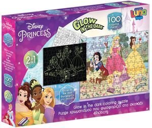 PUZZLE LUNA GLOW IN THE DARK PRINCESS 100ΤΕΜ PUZZLE LUNA GLOW IN THE DARK PRINCESS 100ΤΕΜ