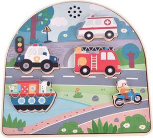 ΞΥΛΙΝΟ PUZZLE LUNA TOYS ΟΧΗΜΑΤΑ ΜΕ ΗΧΟ 5 ΤΜΧ ΞΥΛΙΝΟ PUZZLE LUNA TOYS ΟΧΗΜΑΤΑ ΜΕ ΗΧΟ 5 ΤΜΧ
