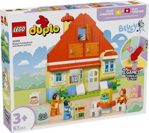 LEGO DUPLO BLUEY\'S FAMILY HOUSE WITH MEMORY GAME [10459]