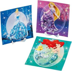 DISNEY PRINCESS TOTUM GLITTER SHAKER CARDS
