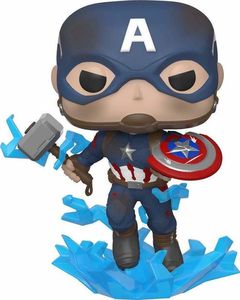 MARVEL FUNKO POP AVENGERS ENDGAME CAPTAIN AMERICA WITH BROKEN SHIELD MJOLNIR