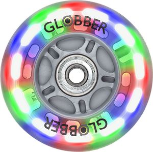 ������������ GLOBBER LIGHTNING WHEEL SET RED-GREEN-BLUE 80MM