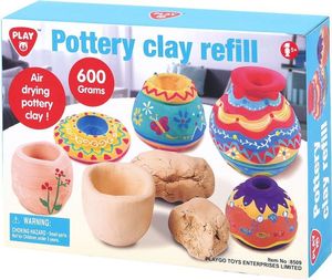 ����� PLAYGO POTTERY CLAY REFILL 600GR