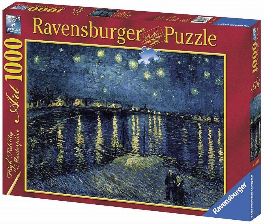 VAN GOGH: ΕΝΑΣΤΡΗ ΝΥΧΤΑ ΠΑΝΩ ΑΠΟ ΤΟΝ ΡΗΝΟ RAVENSBURGER 1000 ΚΟΜΜΑΤΙΑ