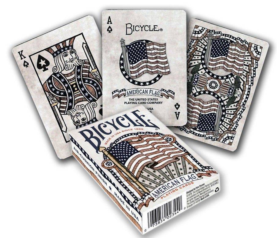 ΤΡΑΠΟΥΛΑ BICYCLE AMERICAN FLAG ΧΑΡΤΙΝΗ