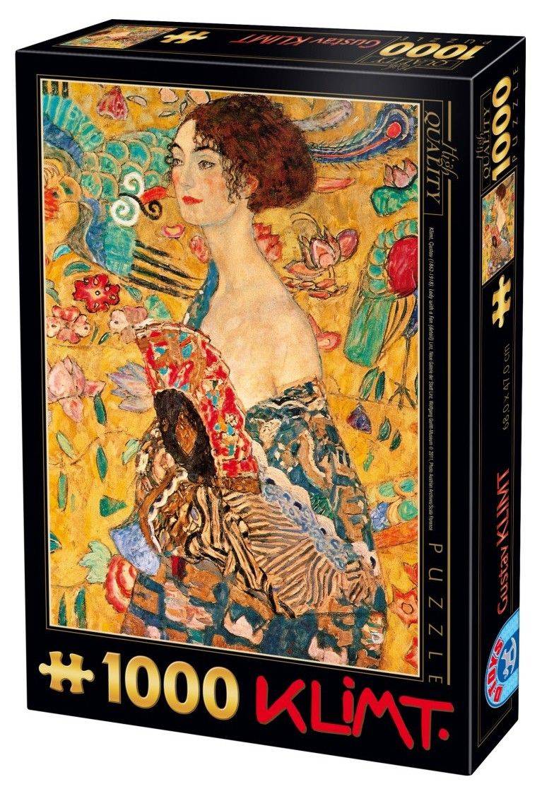 D-TOYS LADY WITH A FAN KLIMT D-TOYS 1000 ΚΟΜΜΑΤΙΑ (66923-3)
