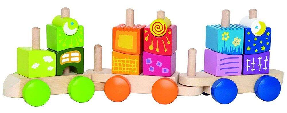 HAPE ΤΡΕΝΟ ΜΕ ΤΟΥΒΛΑΚΙΑ HAPE FANTASIA BLOCKS TRAIN 17ΤΜΧ