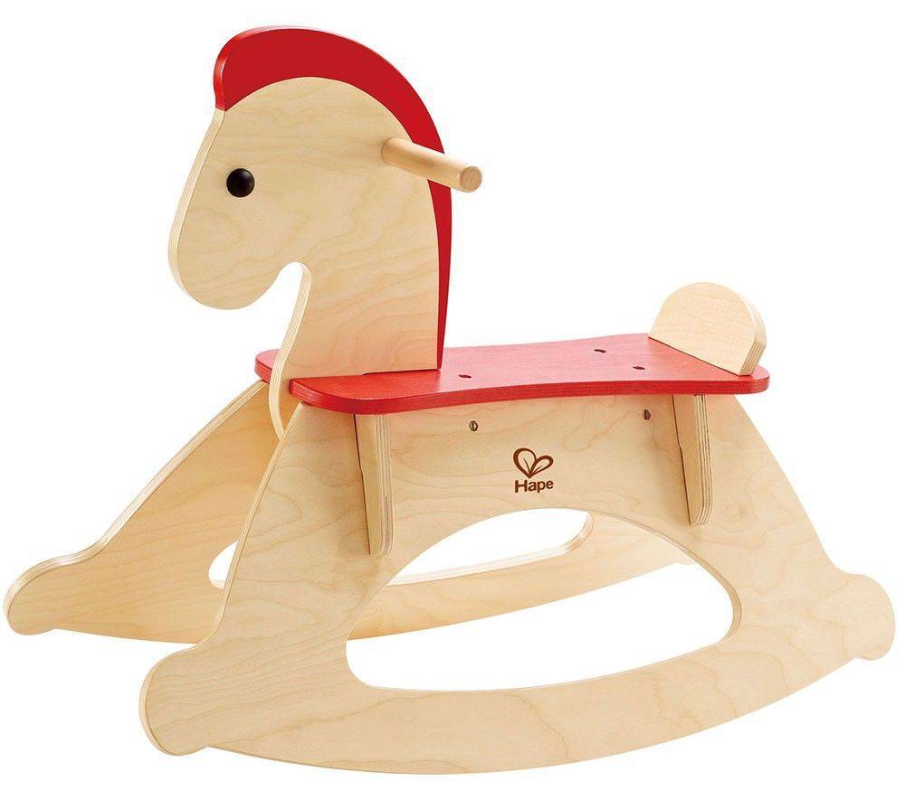 HAPE ΚΟΥΝΙΣΤΟ ΑΛΟΓΑΚΙ HAPE ROCK AND RIDE ROCKING HORSE ΜΠΕΖ/ΚΟΚΚΙΝΟ