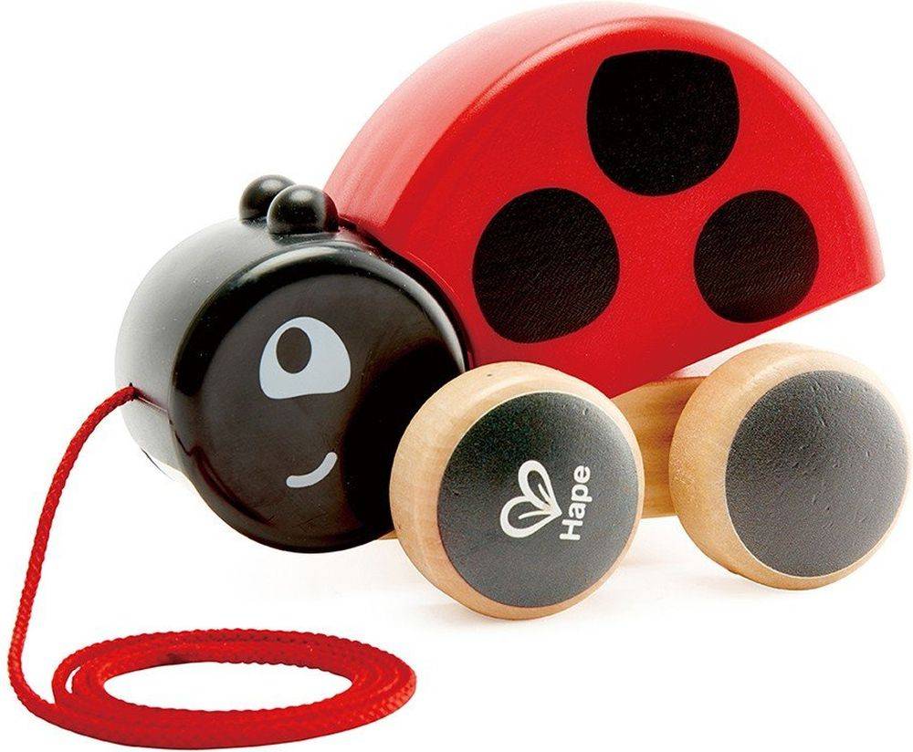 HAPE PUSH - PULL LADYBUG PULL ALONG