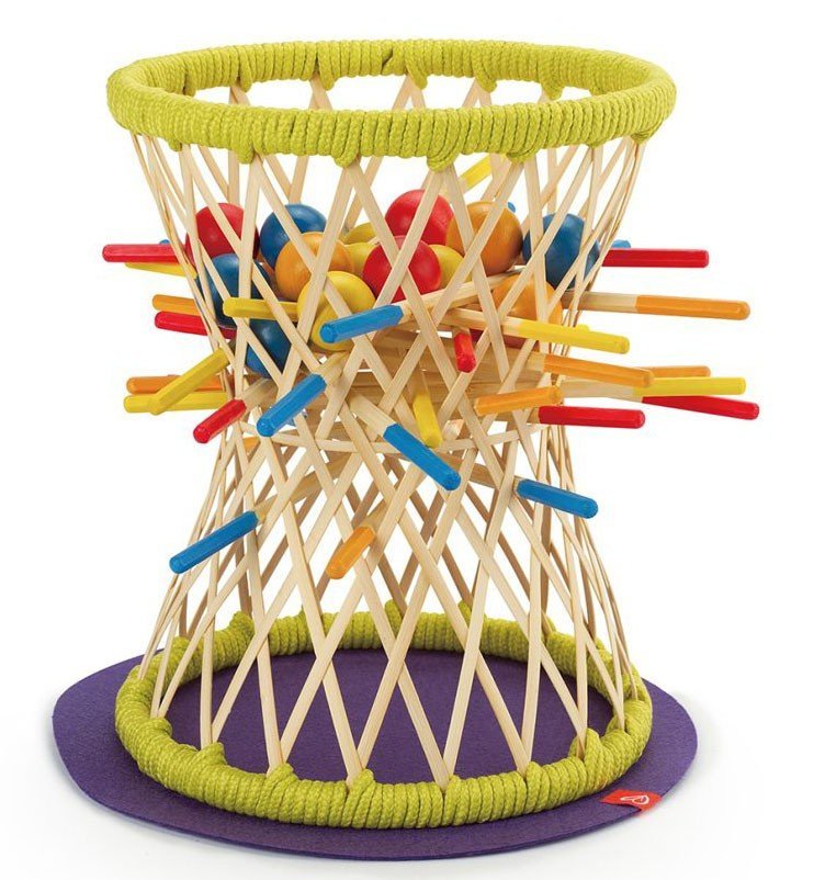 HAPE ΜΕΤΑΚΙΝΗΣΕ ΤΑ ΡΑΒΔΑΚΙΑ ΧΩΡΙΣ ΝΑ ΠΕΣΟΥΝ ΟΙ ΜΠΑΛΕΣ HAPE PALLINA ΚΙΤΡΙΝΟ