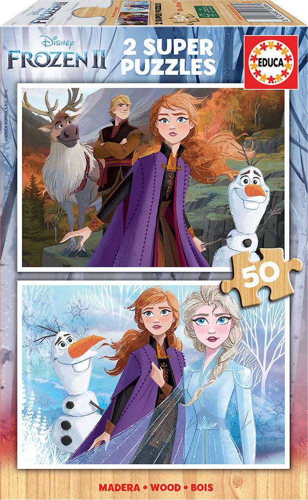 EDUCA EDUCA ΞΥΛΙΝΟ PUZZLE 2Χ50 FROZEN 2