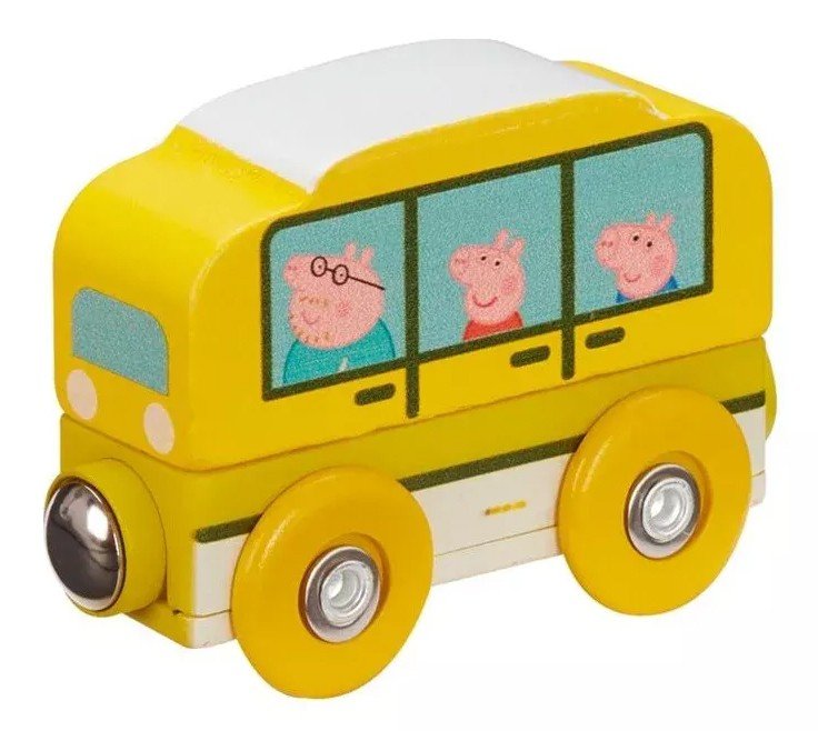 GIOCHI PREZIOSI PEPPA PIG ΞΥΛΙΝΑ ΟΧΗΜΑΤΑΚΙΑ ΛΕΩΦΟΡΕΙΟ (PPC73000)