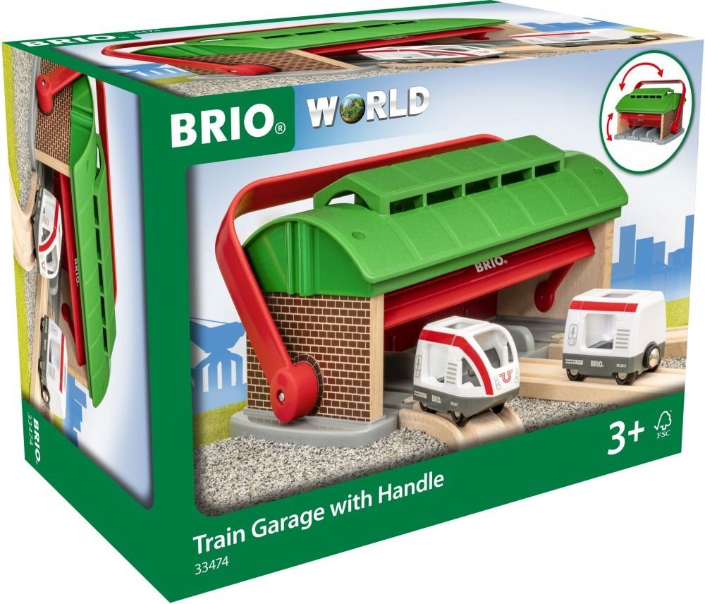 BRIO ΓΚΑΡΑΖ ΤΡΕΝΩΝ BRIO ΒΑΛΙΤΣΑΚΙ 3ΤΜΧ (33474)