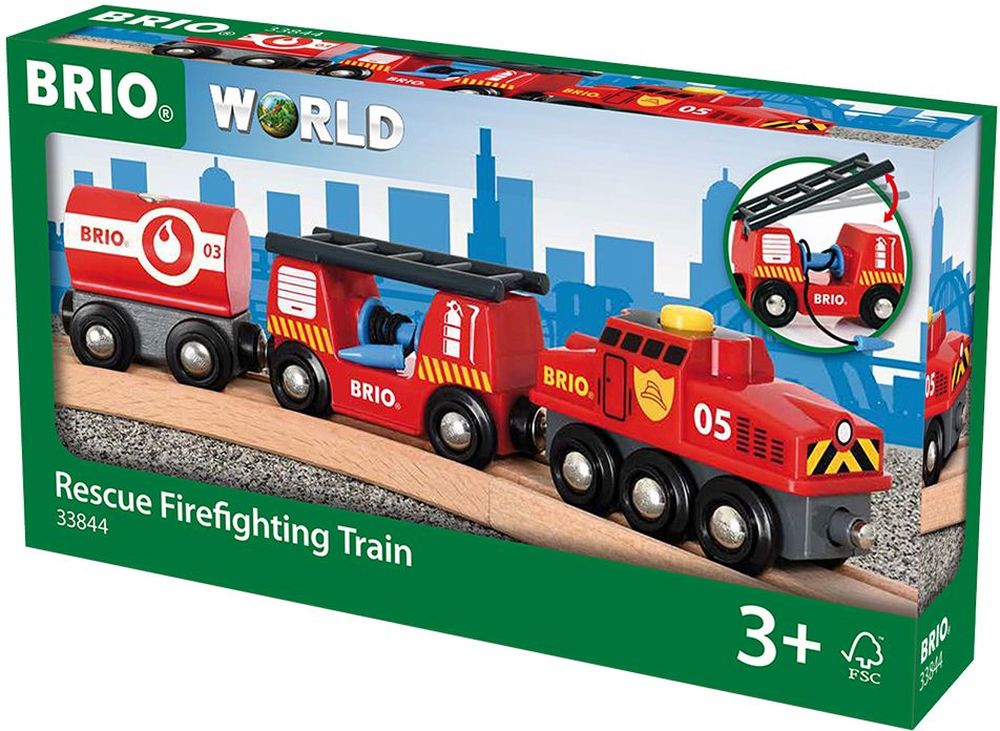 BRIO ΠΥΡΟΣΒΕΣΤΙΚΟ ΤΡΕΝΟ BRIO 4ΤΜΧ (33844)