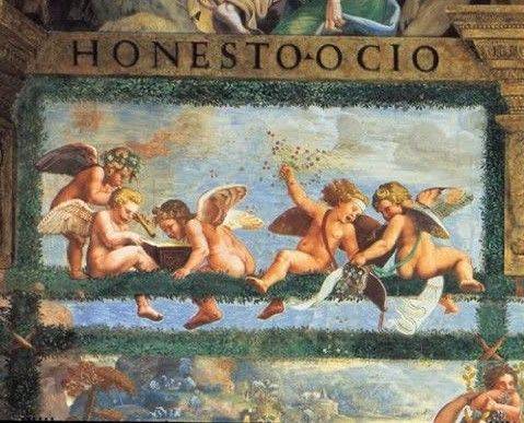 RICORDI ROMANO: SALOTTO DI PSICHE, CONVITO RUSTICO, DETTAGLIO, PALAZZO DEL TE