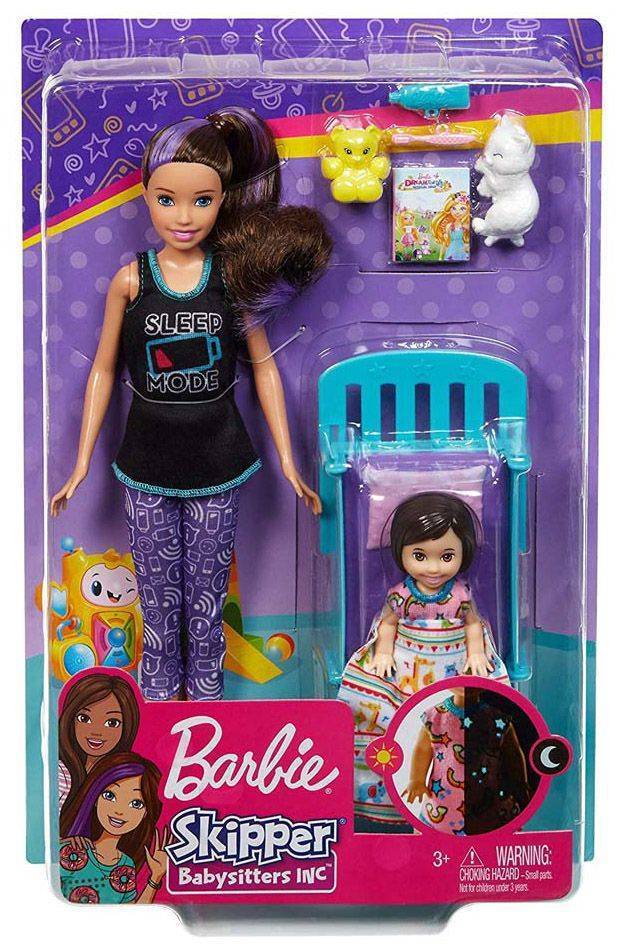 MATTEL BARBIE SKIPPER BARBIE BABYSITTERS - ΩΡΑ ΓΙΑ ΥΠΝΟ (GHV88)