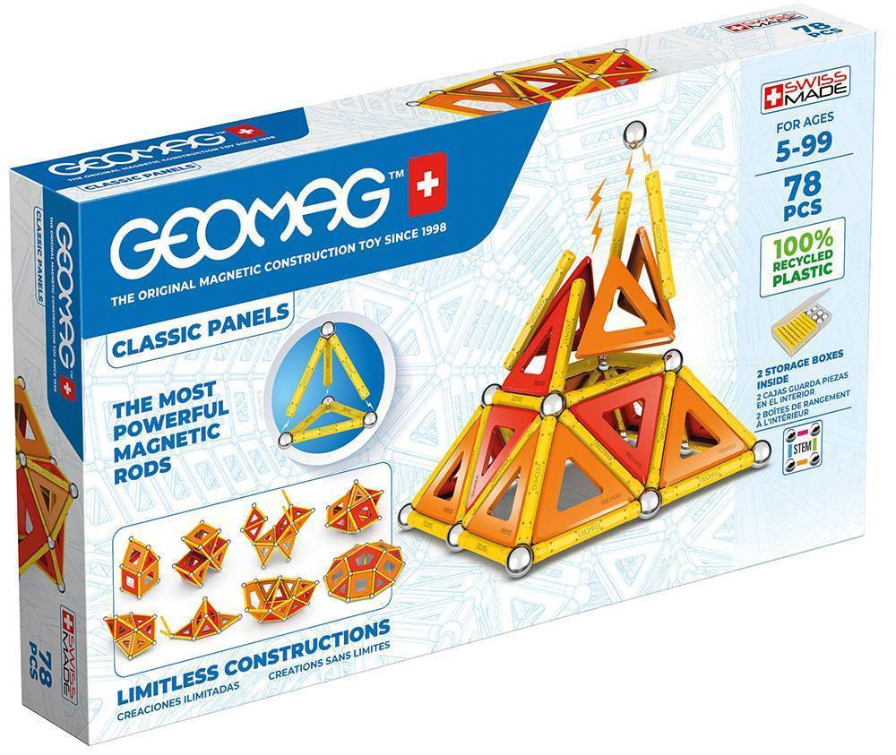 ΜΑΓΝΗΤΙΚΟ ΣΕΤ GEOMAG SET CLASSIC PANELS 78 ΠΡΑΣΙΝΟ (472)