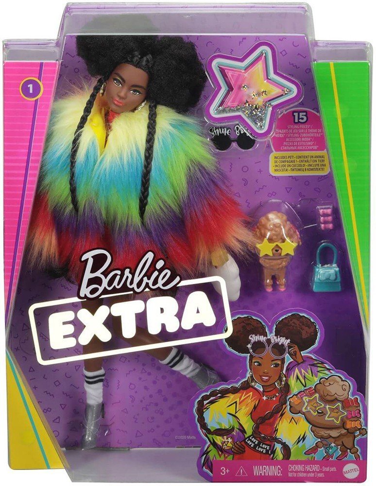 MATTEL BARBIE EXTRA - RAINBOW COAT (GVR04)