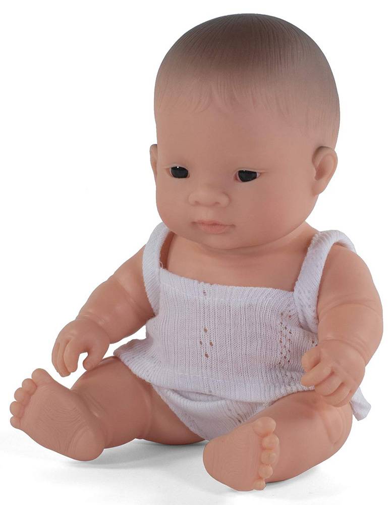 MINILAND DOLLS ΚΟΥΚΛΑ MINILAND ASIAN GIRL ΜΕ ΕΣΩΡΟΥΧΑ 21 CM