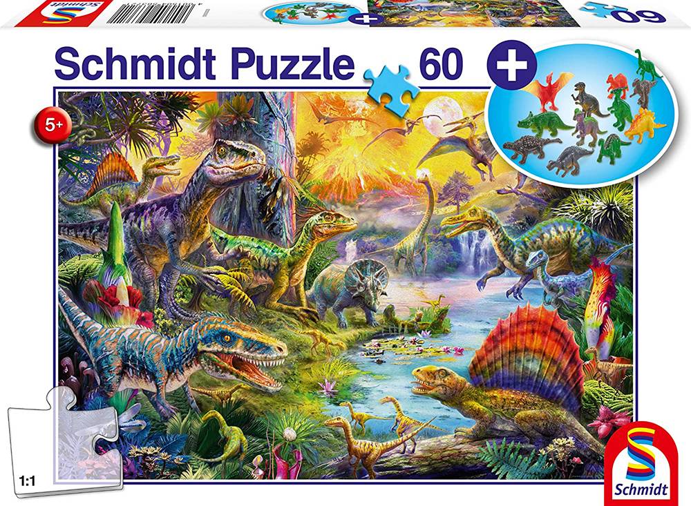 SCHMIDT ΔΕΙΝΟΣΑΥΡΟΙ SCHMIDT 60 ΚΟΜΜΑΤΙΑ (56372)