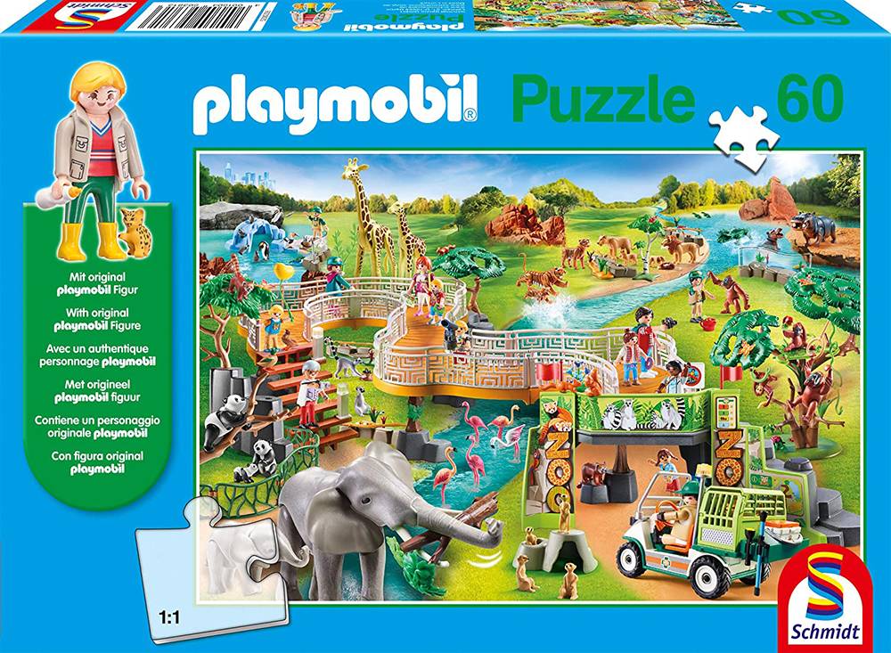 SCHMIDT PLAYMOBIL ΖΩΟΛΟΓΙΚΟΣ ΚΗΠΟΣ SCHMIDT 60 ΚΟΜΜΑΤΙΑ (56381)